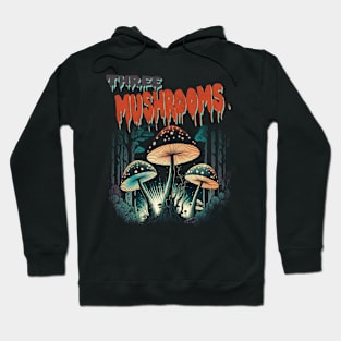 Three Mushrooms in the Woods Hoodie